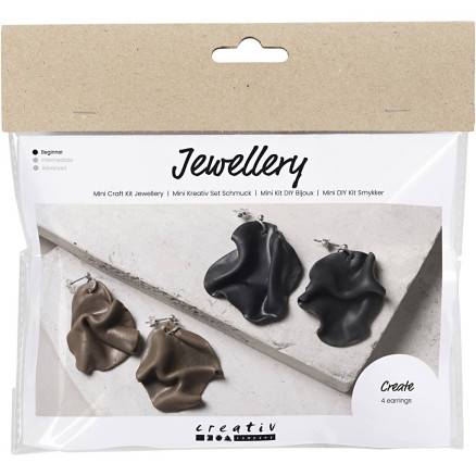 Mini Diy Kit Smykker, Foldede øreringe, 1 Pk. - Diverse