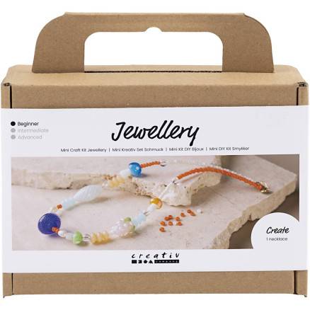 Mini Diy Kit Smykker, Chunky Halskæde, Colorful, 1 Pk. - Diverse