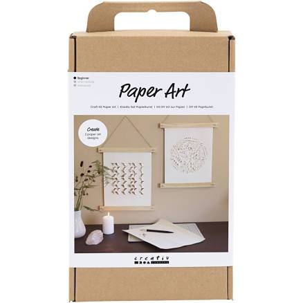 Diy Kit Papirkunst, Papir Til Ophæng, Off White, 1 Pk. - Diverse