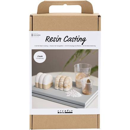Diy Kit Resin Støbning, Skulptur, Beige, Off White, 1 Pk. - Diverse