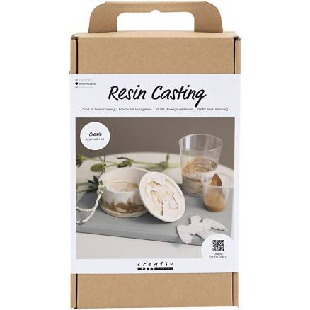 Diy Kit Resin Støbning, Krukke Med Låg, Beige, Off White, 1 Pk. - Diverse