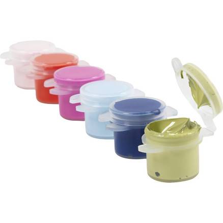 Plus Color Hobbymaling, Stærke Farver, 6x5ml/ 1 Pk. - Diverse