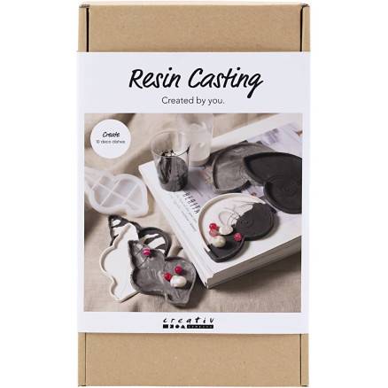 Diy Kit Resin Støbning, Konkylie, Sort, Hvid, 1 Pk. - Diverse