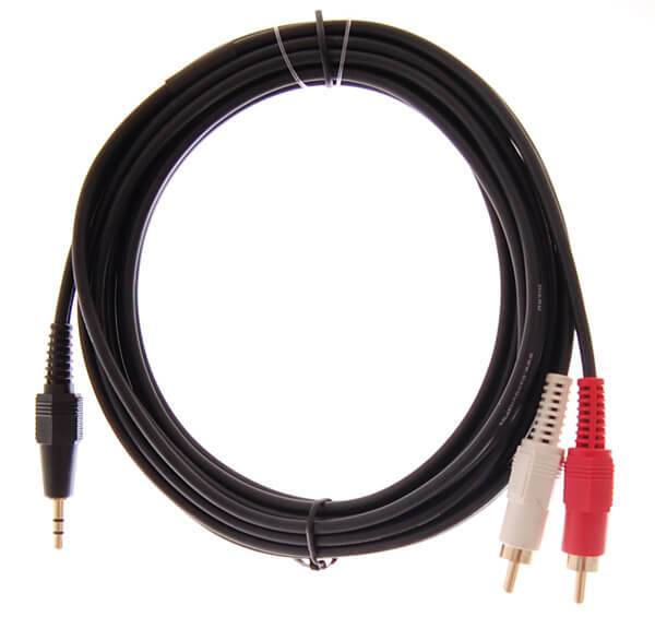 Hiend 2 X Phono-Zu-Minibuchse (stereo)-Kabel 3 Meter