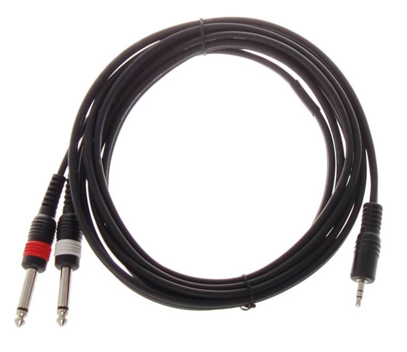 Hiend 2 X Klinke (mono) Auf Miniklinke (stereo) Kabel 3 Meter