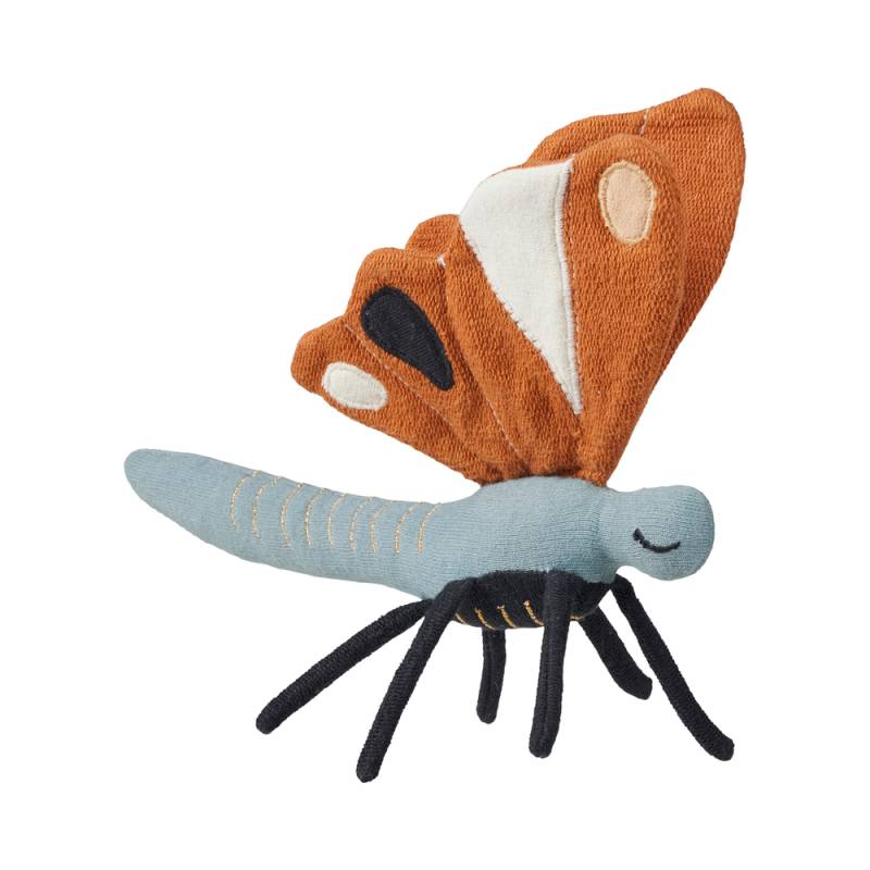 Rattle - Butterfly - Cinnamon - Fabelab