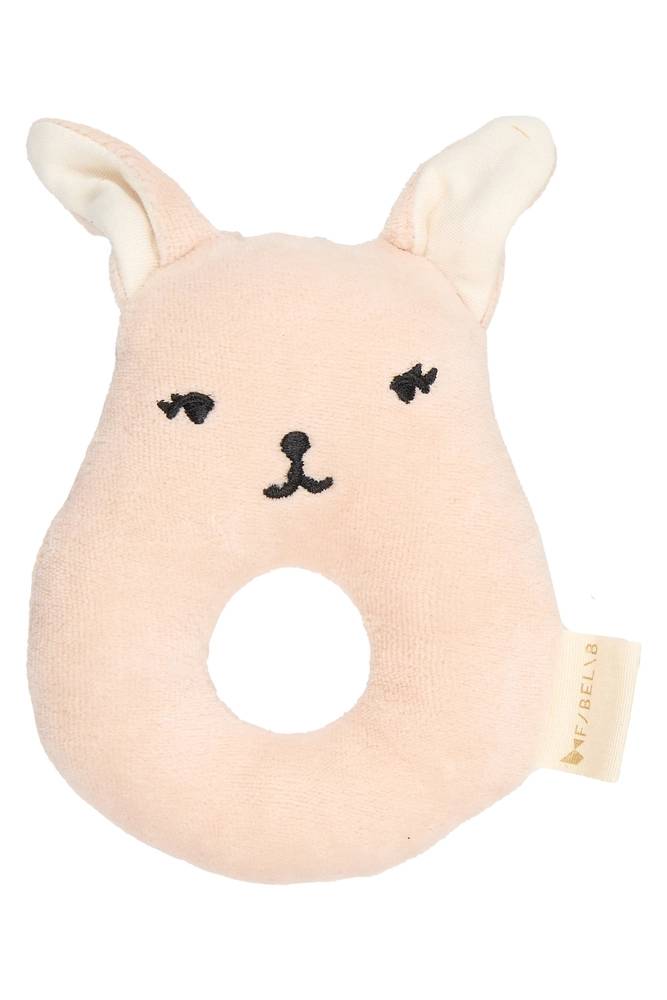 Rattle - Bunny - Peach Whip - Fabelab