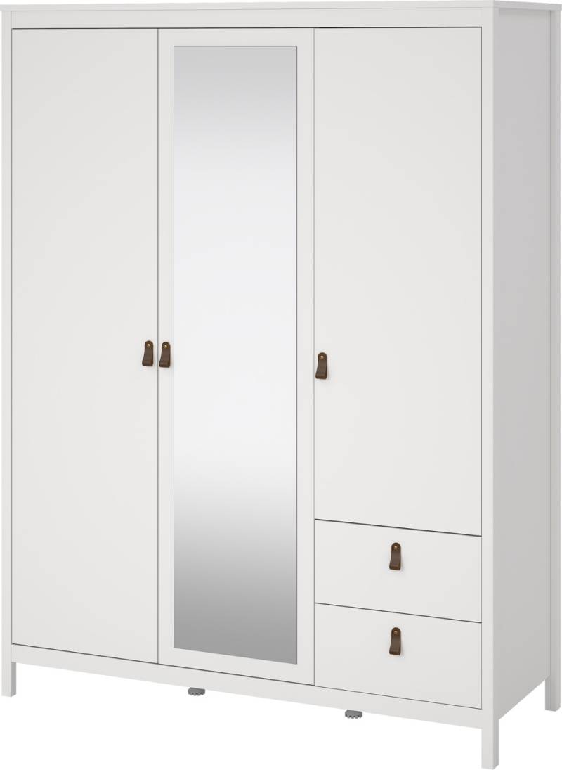 Garderobeskab 2 Døre 2 Skuffer Vesterholm Lunor, Hvid, H199ã—b150ã—d58 Cm, Fsc