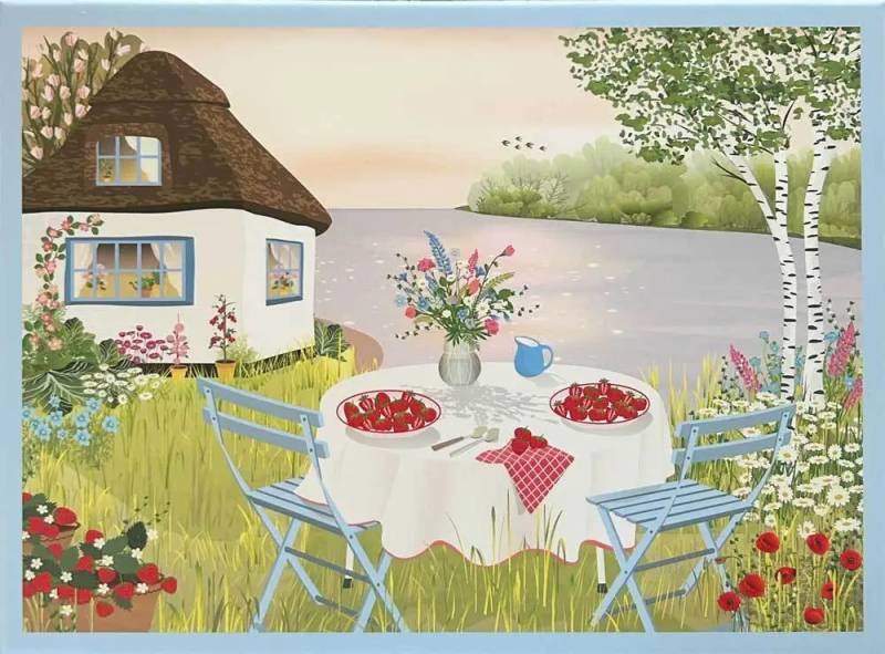 Puslespil Sweet Strawberries 1000 Brikker - Vissevasse