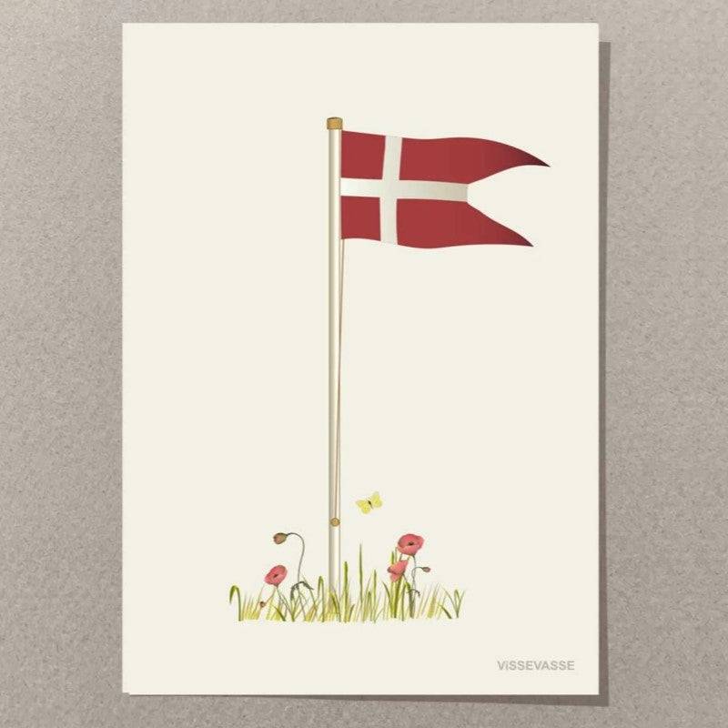 Vissevasse Mini Kort M/ Flag -