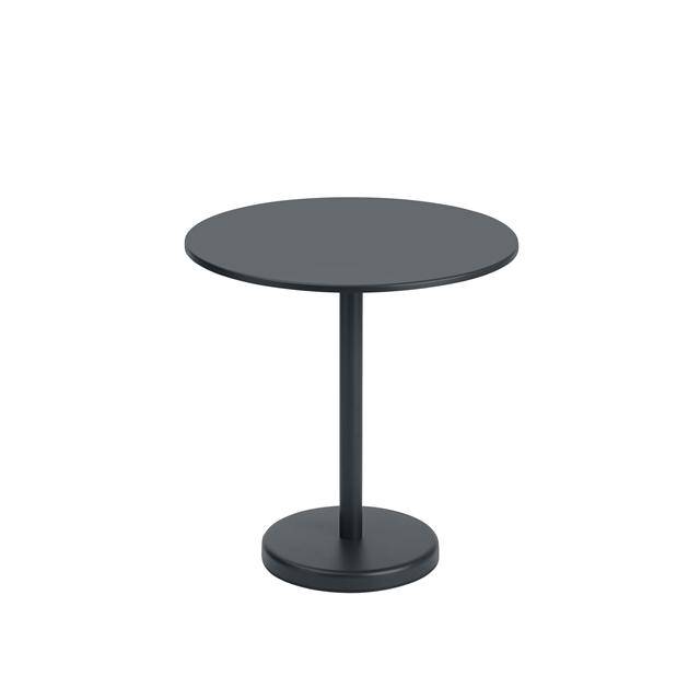 Muuto Linear Steel Café Havebord Sort ø70
