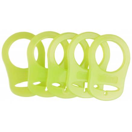 Infinity Hearts Suttekæde Adapter Limegul 5x3cm - 5 Stk