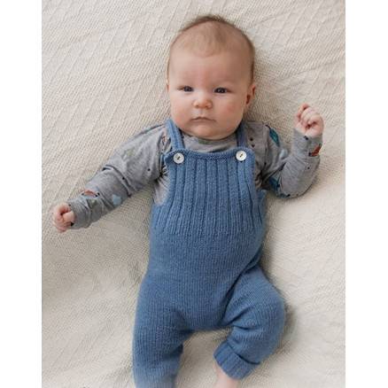 Afternoon Playdate By Drops Design - Baby Bukser Med Seler Strikkeopskrift Str. Præmatur - 3/4 år - Drops - Garnstudio