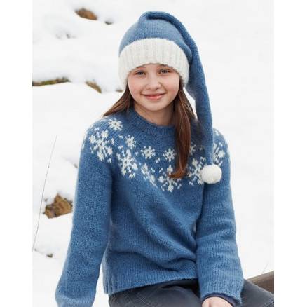 Merry Stars By Drops Design - Bluse Strikkeopskrift Str. 2-14 år - Drops - Garnstudio