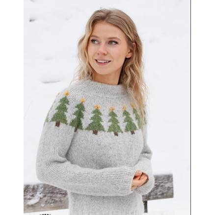 Merry Treesâ by Drops Design - Bluse Strikkeopskrift Str. Xs-Xxl - Drops - Garnstudio