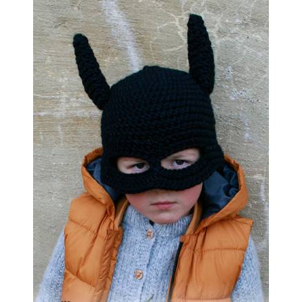 Bat Hatâ by Drops Design - Flagermus Hue Hækleopskrift Str. 1/2 år - 7/8 år - Drops - Garnstudio