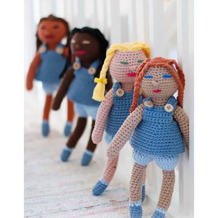 Spice Friends By Drops Design - Baby Bamse Hækleopskrift - 4 Dukker - Drops - Garnstudio