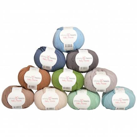 Infinity Hearts Baby Merino Garnpakke 03 Naturens Farver - 10 Stk