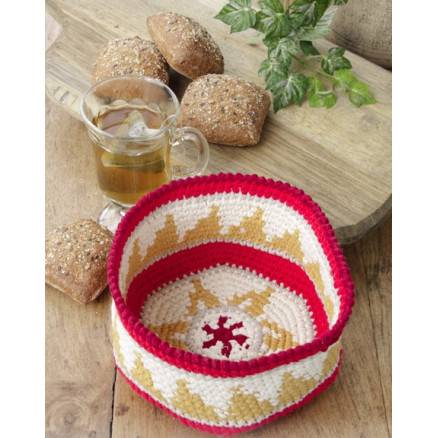 Breakfast Treats By Drops Design - Kurv Hækleopskrift 18x9 Cm - Drops - Garnstudio