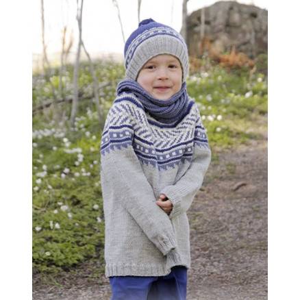 Little Adventure By Drops Design - Bluse Strikkeopskrift Str. 3/4 - 11/12 år - Drops - Garnstudio