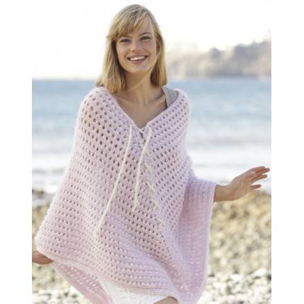 Sweet Crush By Drops Design - Poncho Strikkeopskrift Str. S/M - Xxxl - Drops - Garnstudio
