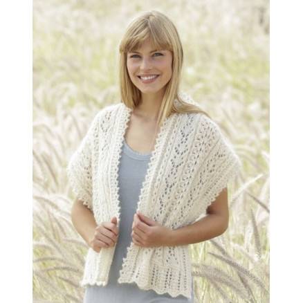Sweet Alicia By Drops Design - Sjal Strikkeopskrift 144x42 Cm - Drops - Garnstudio