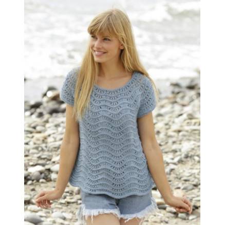 Shore Line By Drops Design - Top Strikkeopskrift Str. S - Xxxl - Drops - Garnstudio