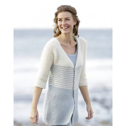 Irish Sea Cardigan By Drops Design - Jakke Strikkeopskrift Str. S - Xxxl - Drops - Garnstudio