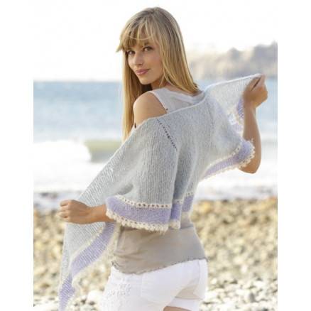 Lilia By Drops Design - Sjal Strikkeopskrift 160x40 Cm - Drops - Garnstudio