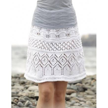 Summer Elegance By Drops Design - Nederdel Strikkeopskrift Str. S - Xxxl - Drops - Garnstudio