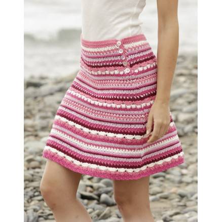 Berry Ripple By Drops Design - Nederdel Hækleopskrift Str. S - Xxxl - Drops - Garnstudio