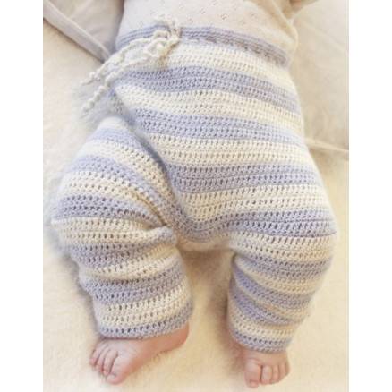 Heartthrob Pants By Drops Design - Baby Bukser Hækleopskrift Str. 1/3 Mdr - 3/4 år - Drops - Garnstudio