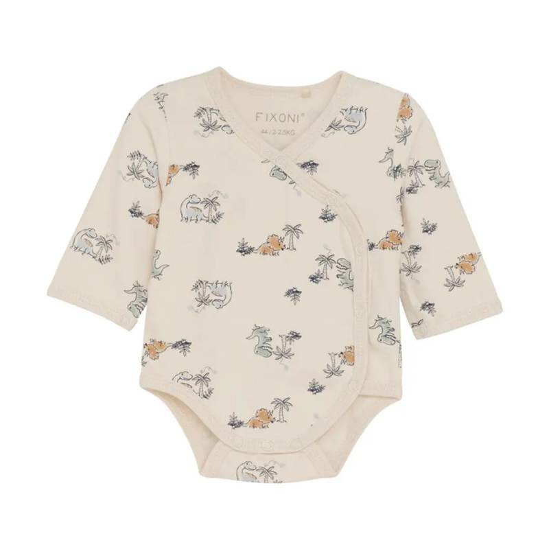 Fixoni Body Til Præmatur - Slå-Om - Zen Blue Dino Print