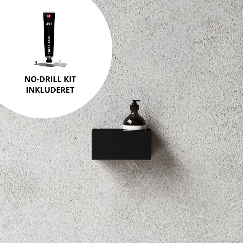 Brusehylde 20cm + No-Drill Monteringssæt - Nichba