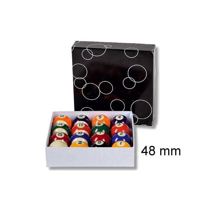 Proffesionelt Pool Balls Komplet Sæt 48mm - Stanlord