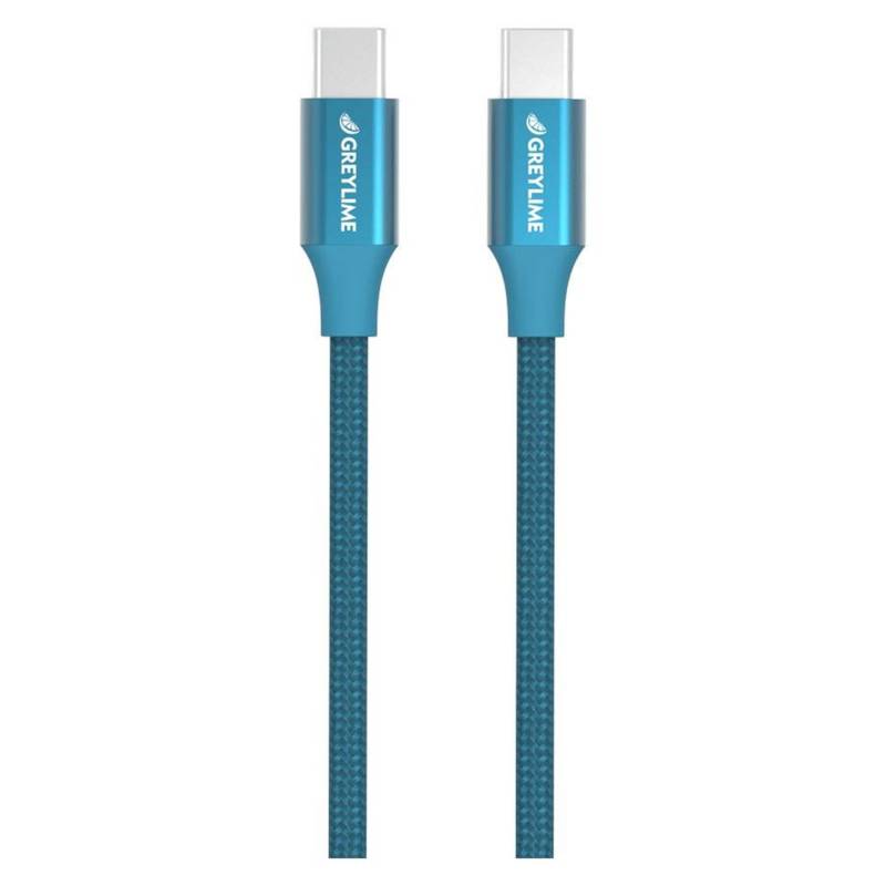 Greylime Braided Usb-C Til Usb-C Kabel Blå 1 M