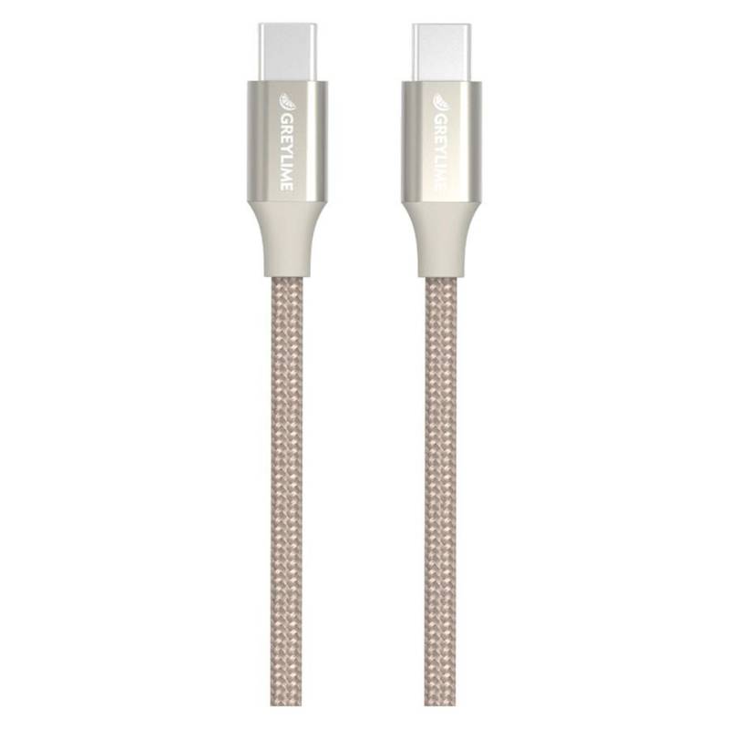 Greylime Braided Usb-C Til Usb-C 60w Kabel Beige 1 M