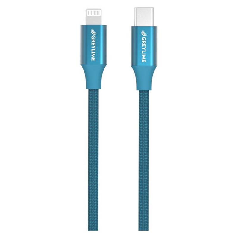 Greylime Braided Usb-C Til Mfi Lightning Kabel Blå 2 M