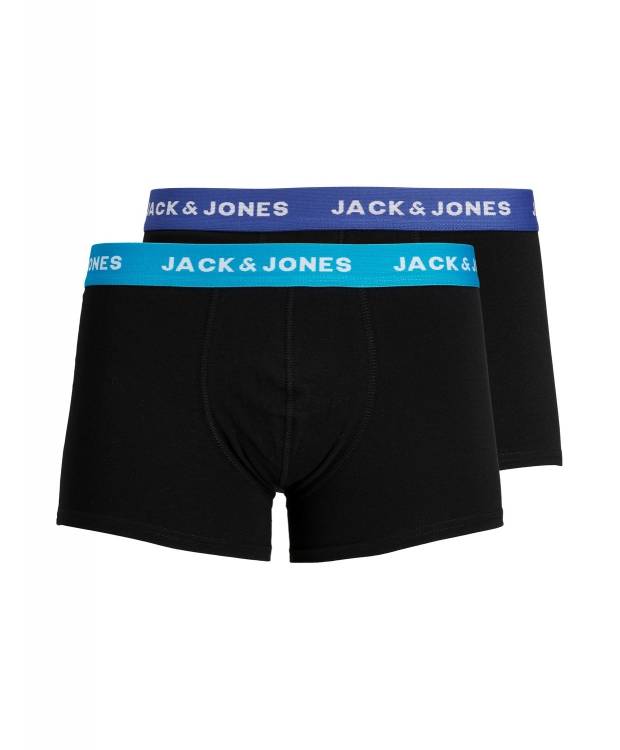 Jack & Jones 2pak Underbukser/Boksershorts I Blå Til Herre