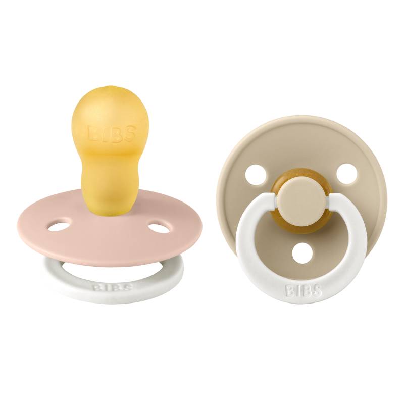 Bibs Sutter - Colour Glow Str. 1 - Rund - 2-Pak - Blush/Vanilla