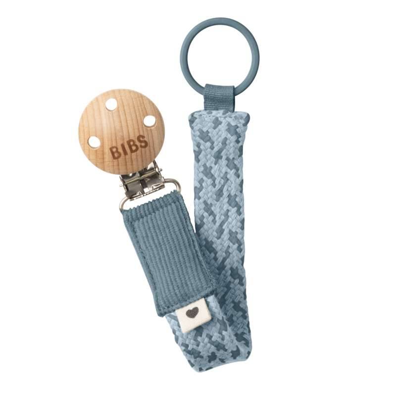 Bibs Accessories - Paci Braid Suttesnor - Petrol/Baby Blue