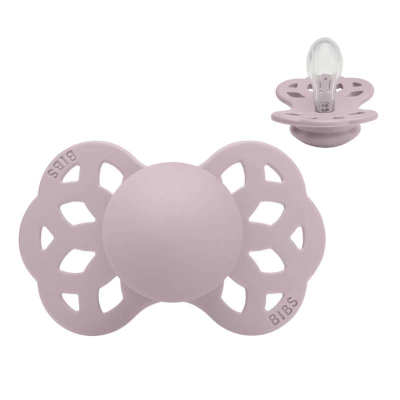 Bibs Symmetrisk Infinity Sut - Str. 1 - Silikone - Dusky Lilac