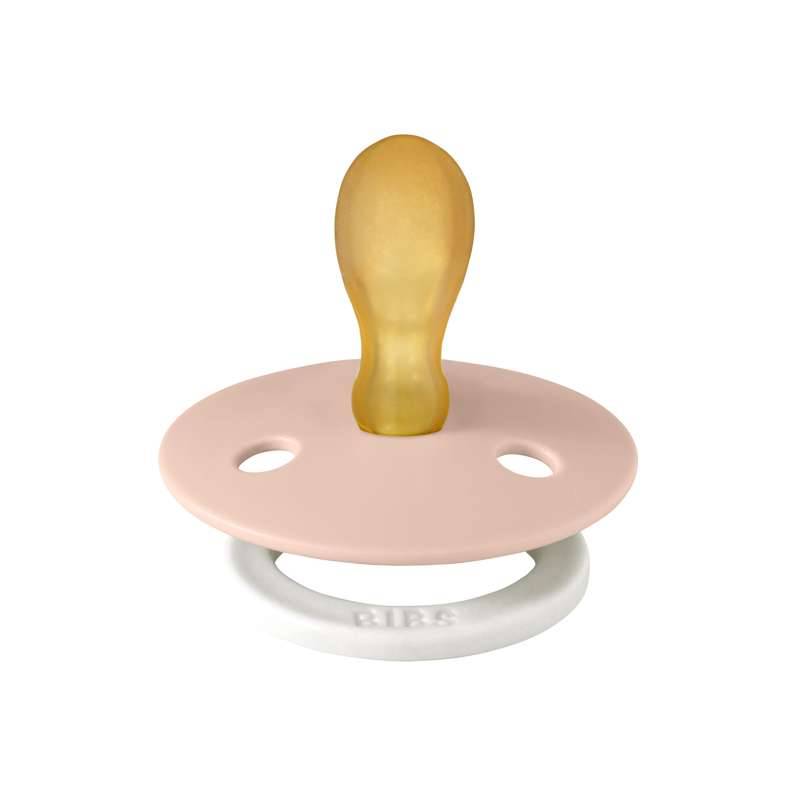 Bibs Symmetrisk Colour Sut - Str. 2 - Naturgummi - Glow - Blush