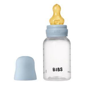Bibs Baby Bottle Round Latex 150 Ml Slow Flow Baby Blue - 1 Stk.