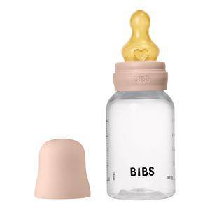 Bibs Bottle - Sutteflaskesæt - Plastik - Latex/Slow Flow/Rund - 150 Ml. - Blush