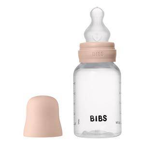 Bibs Bottle - Sutteflaskesæt - Plastik - Silikone/Slow Flow/Rund - 150 Ml. - Blush
