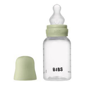 Bibs Bottle - Sutteflaskesæt - Plastik - Silikone/Slow Flow/Rund - 150 Ml. - Sage