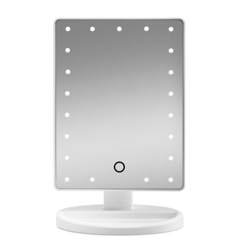 Gillian Jones Makeup Mirror W. Heart Led Light & Touch Function White 1 Stk