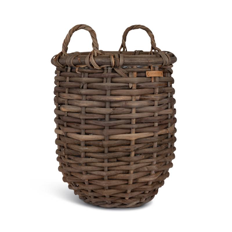Grå Rattan Plantekurv - Sæt á 3 - Skinbjerg Design