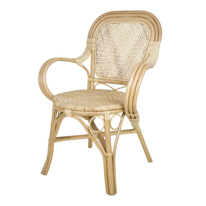 Klassisk Spisestol I Holdbart Rattan - Skinbjerg Design